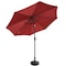 Villacera 9-Foot Outdoor Patio Umbrella with Base, Red 83-OUT5445B - alternate 3